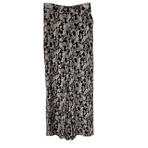 Papaya Women’s Paisley Print Sheer Swim Cover Up Wide Leg Pants M Boho Hippie